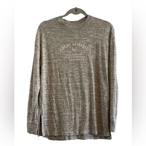Abercrombie & Fitch Gray Long Sleeve Sweater Top